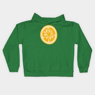 BIG LEMON Tropical Citrus Summer Fruit Slice - UnBlink Studio by Jackie Tahara Kids Hoodie